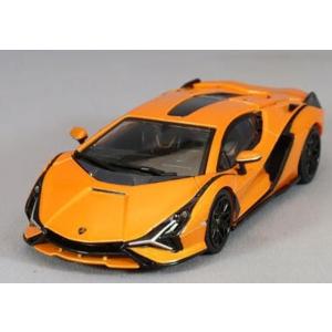 HUNG HING TOYS 1/64 ランボルギーニ シアン FKP 37 オレンジ 完成品ダイキ...