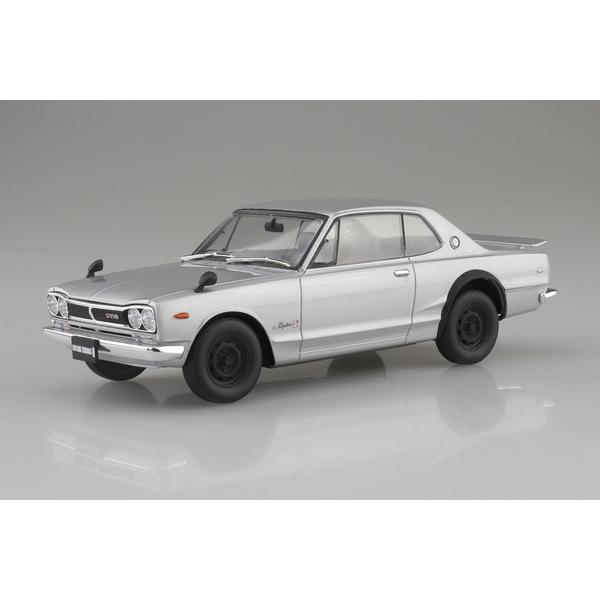 アオシマ 1/24 楽プラ スナップカー No.01-SI KPGC10 スカイラインHT 2000...