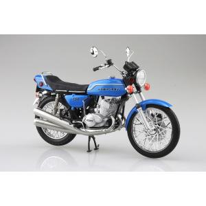 【6月発売予定】　スカイネット　1/12　完成品ダイキャストバイク　KAWASAKI 750SS MACH IV (ヨーロッパ仕様) キャンディーブルー　送料無料