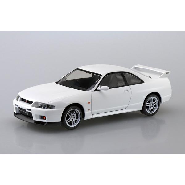 アオシマ 1/32 楽プラ スナップキット No.21-WH ニッサン R33 スカイラインGT-R...