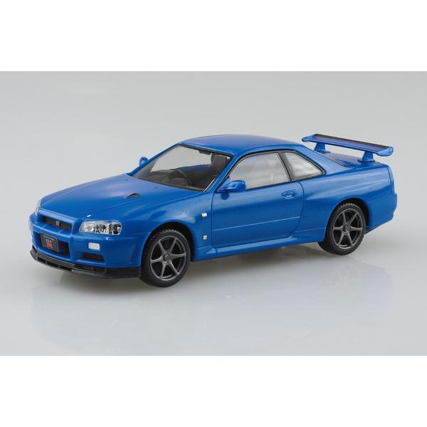 アオシマ 1/32 楽プラ スナップキット No.12-BB ニッサン R34 スカイライン GT-...