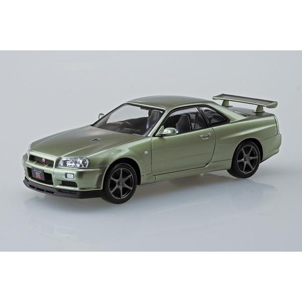 アオシマ 1/32 楽プラ スナップキット No.12-MJ ニッサン R34 スカイライン GT-...