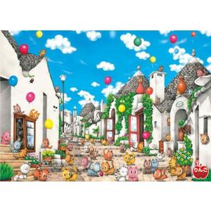 ジグソーパズル 500ピース アルベロベッロ キャッツ 53x38cm 500-316　送料無料｜toystadiumookawaya