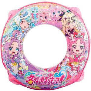 名探偵プリキュア！うきわ 55cm　AFE-55A　(3歳以上 ロープ付き 空気注入後の内周は約80〜85cm 胸囲の目安約56cm）　ネコポス送料無料