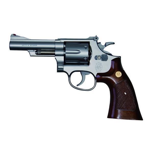 クラウンモデル S&amp;W M66 .357マグナム 4インチ ウッドタイプグリップ ホップアップエアリ...