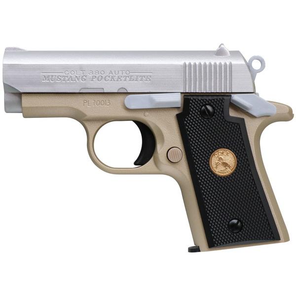 【2月17日発売予定】　クラウンモデル コルト マスタング シルバー エアーコッキングハンドガン 1...