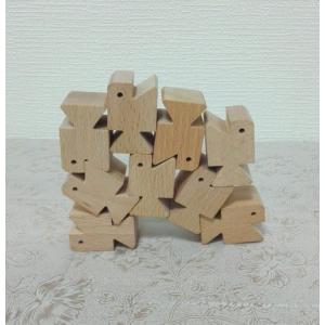 木のおもちゃ MOCCOの森 さかなブロック ...の詳細画像3