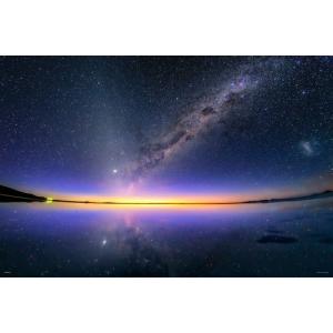 ジグソーパズル 1000ピース KAGAYA 天空の鏡が映す夜明けの天の川（ウユニ塩湖）50x75cm 10-1419　送料無料　新品｜toystadiumookawaya