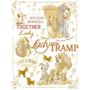 Disney　わんわん物語　レディ＆トランプ　オルゴール　小物入れ　ララルー わんわん物語 オルゴールボックス 1970年代 ヴィンテージ レディ