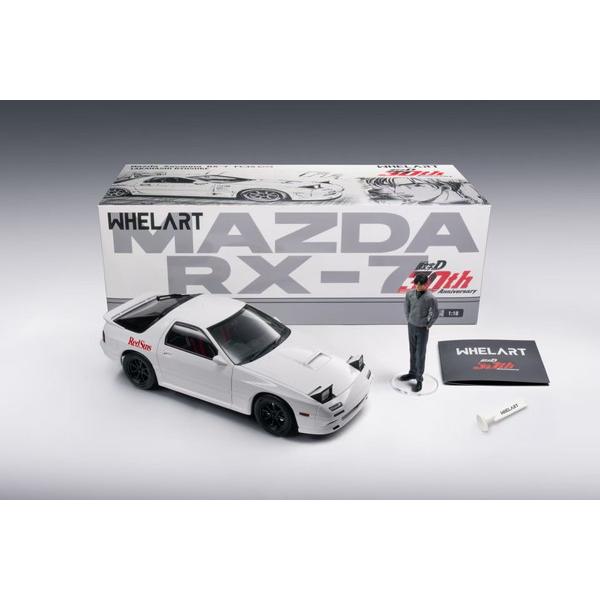 WHELART 1/18 マツダ サバンナ RX-7 (FC3S) ホワイト 高橋涼介フィギュア付き...