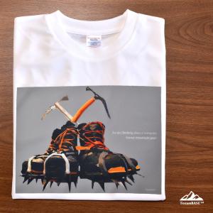 マウンテンギア 登山靴 アイゼン ピッケル Tシャツ ホワイト ドライ 吸水速乾 山 登山｜tozanbase