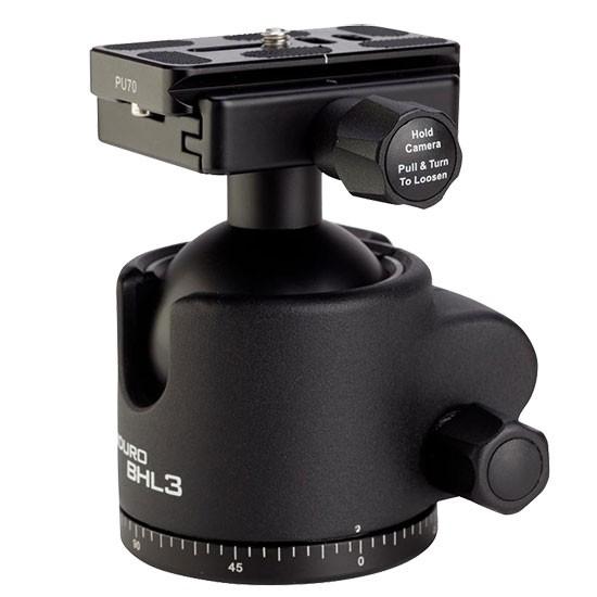 INDURO ボールヘッド BHL-3　中判、大判カメラ、望遠レンズ用低重心・高耐荷重設計雲台