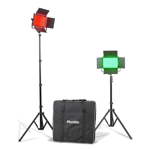 Phottix（フォティックス）Kali50R RGB LED Light Twin Kit Set