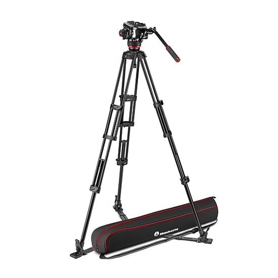 マンフロット manfrotto 504Xビデオ雲台+アルミツイン三脚GS MVK504XTWING...
