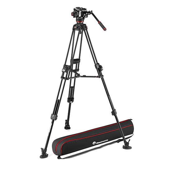 マンフロット manfrotto 504Xビデオ雲台+645FAST アルミ三脚 MVK504XTW...