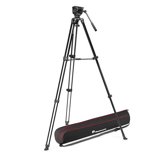 マンフロット（manfrotto）ONE アルミニウム製 ツインレッグ三脚 500X フルード雲台キ...
