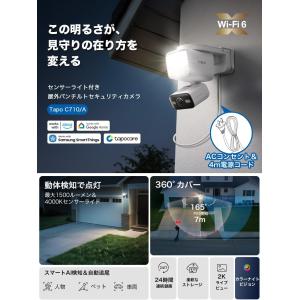 センサーライトカメラ 防犯カメラ屋外 Tapo...の詳細画像5