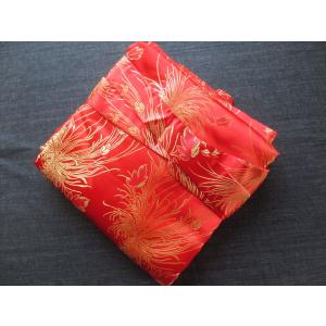 13絃用 お箏/お琴ケース 琴袋(丸袋) 赤系 柄物 厚手