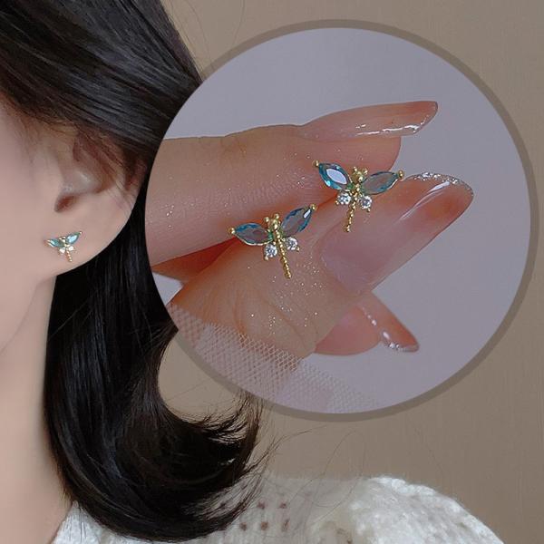 ピアス レディース 18K 金属アレルギー対応 小さめ シルバー925 トンボ とんぼ ゴールド 仕...