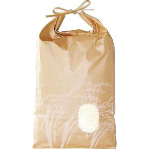 アサヒパック ひも付きクラフト米袋 窓付 稲穂 5kg用 （200枚）幅200×長さ460mm