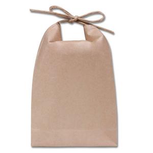 アサヒパック お米2、3合のギフト・贈答用ミニ袋ひも付きカラークラフト米袋 ミニクラ 無地（2〜3合用） (100枚)｜tpup