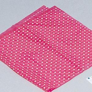 福助工業 ポリ風呂敷 100枚入 No.90 水玉ピンク （500枚）厚み0.035×巾900×長さ...
