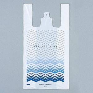 福助工業 イージーバッグ 柄-1（波） No.45 （1000枚）巾450（仕上巾300）×長さ55...
