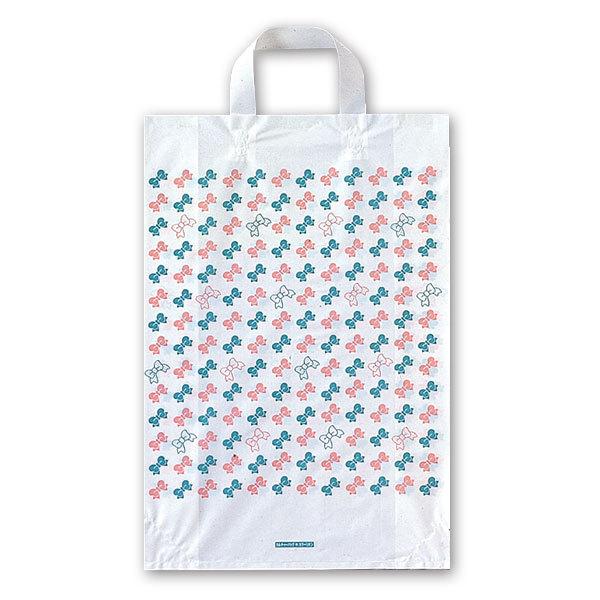 福助工業 カルチャーバッグ規格品（Hタイプ） カラーリボン 小 （500枚）厚み0.055mm/仕上...