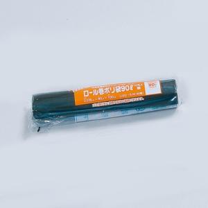 福助工業 ロール巻ポリ袋（90L） LDロール35-90 黒 （20本）厚み0.035×巾900×長...