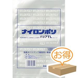 福助工業 ナイロンポリ バリアTLタイプ規格袋 14-24 （2400枚）巾140