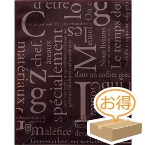 福助工業 カマス袋 GTタイプ No.2洋柄ブラウン （5600枚）巾115×長さ140mm