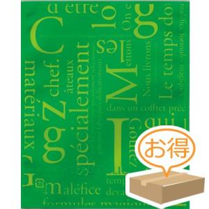 福助工業 カマス袋 GTタイプ No.3洋柄グリーン （4000枚）巾130×長さ160mm