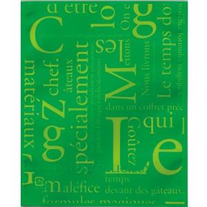 福助工業 カマス袋 GTタイプ No.2洋柄グリーン （1000枚）巾115×長さ140mm