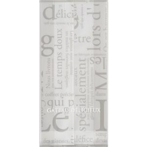 福助工業 合掌ガゼット袋 GTタイプ No.22洋柄ホワイト （1000枚）巾70×奥行30×長さ1...