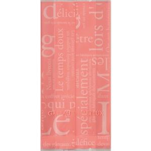 福助工業 合掌ガゼット袋 GTタイプ No.22洋柄ピンク （1000枚）巾70×奥行30×長さ15...