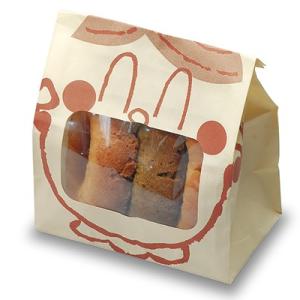 福助工業 ルックバッグ No.4S おいしい！ （2000枚）巾130×長さ165×マチ80mm