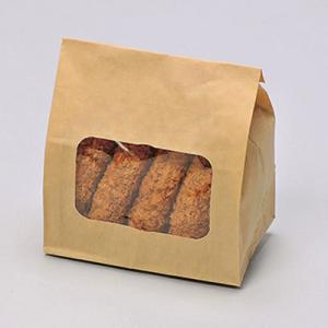 福助工業 ルックバッグ No.4S 未晒ムジ （2000枚）巾130×長さ165×マチ80mm