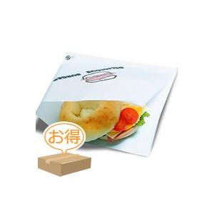 福助工業 バーガー袋 No.22 デリシャス （2000枚）巾220×長さ222mm