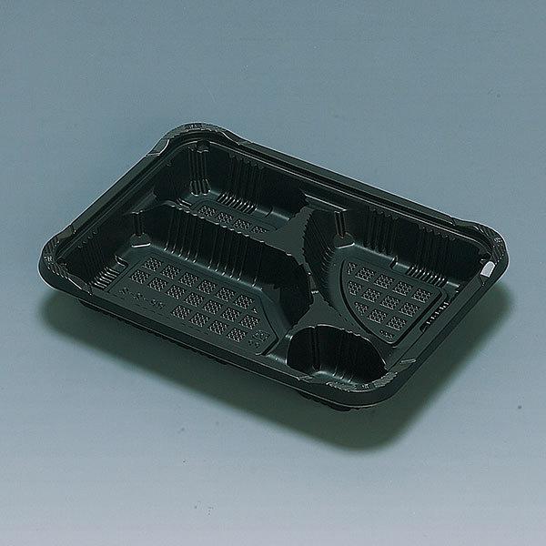 福助工業 使い捨て弁当箱・惣菜・仕出し容器 憩い RP-2-2H 黒 レンジOK (1ケース600枚...