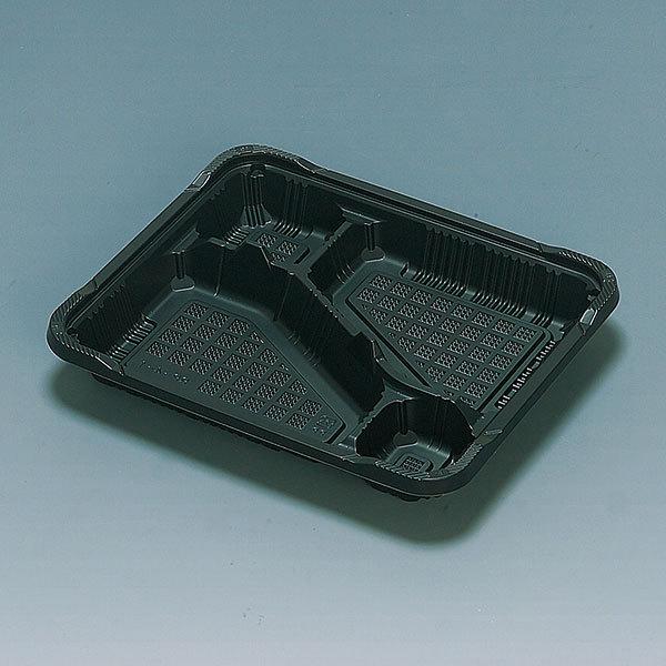 福助工業 使い捨て弁当箱・惣菜・仕出し容器 憩い RP-4-1H 黒 レンジOK (1ケース600枚...