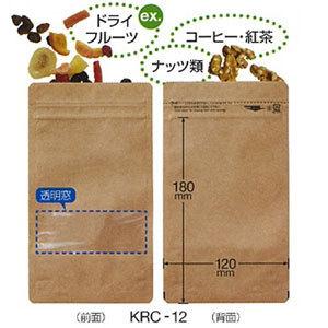 セイニチ ラミジップ スタンドパック クラフト窓付 KRC-12 (小ロット200枚)巾120×（チ...