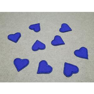 プロ野球応援グッズ（共通）/2cmサイズ縁取り刺繍ハートワッペンセット/パープル・紫