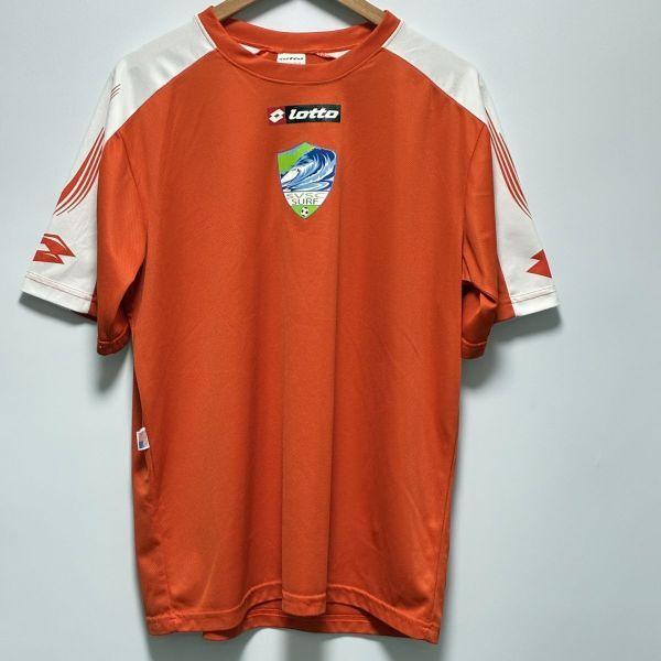 Z125 LOTTO ロット サッカー コーチ Tシャツ メンズ Lサイズ オレンジ US古着 アメ...