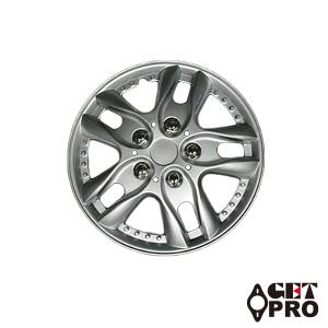 FIAT シルバー ホイールカバー 4枚セット FIAT（フィアット） 純正 14インチ ホイールカバー シルバー 51787644