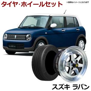 アルミホイール スターシャーク 4本セット タイヤ付き ラパン ゴールド