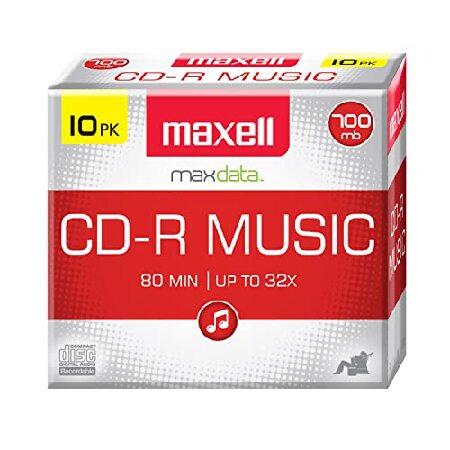 【平行輸入品】Maxell 10枚パックCDR記録可能なメディア80分の音楽