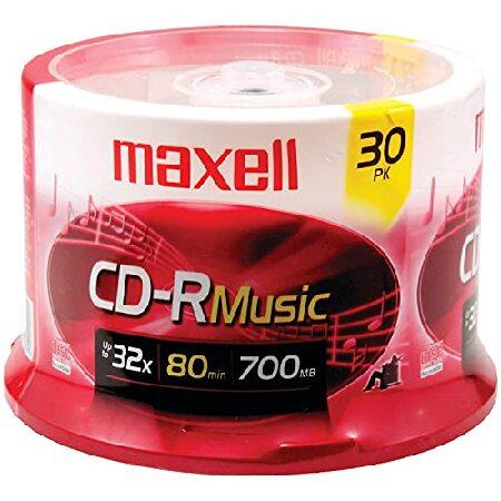 【平行輸入品】Maxell CD-R 80 Gold Rec'd Music Cd's-30pk S...