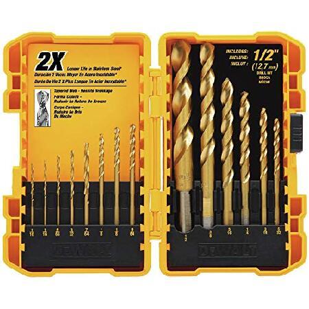 【平行輸入品】DEWALT DW1341 14-Piece Titanium Nitride Spe...