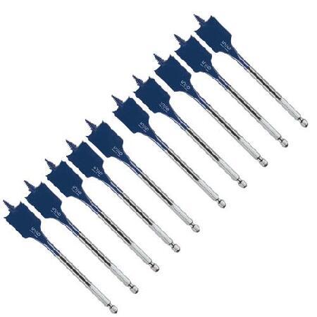 【平行輸入品】Bosch DSB1012 15/16インチ ラピッドフィードスペードビット 10個パ...