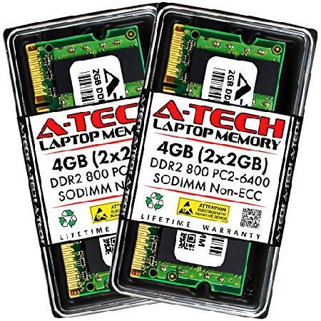 A-Tech 4GB (2x2GB) DDR2 800MHz SODIMM PC2-6400 1.8...